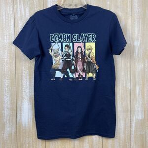 Demon Slayer Anime Manga T-Shirt Adult Medium Short Sleeve Crew Neck Blue *NWT